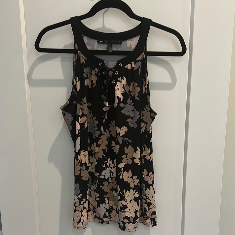 Black Floral Women's Top by WHBM